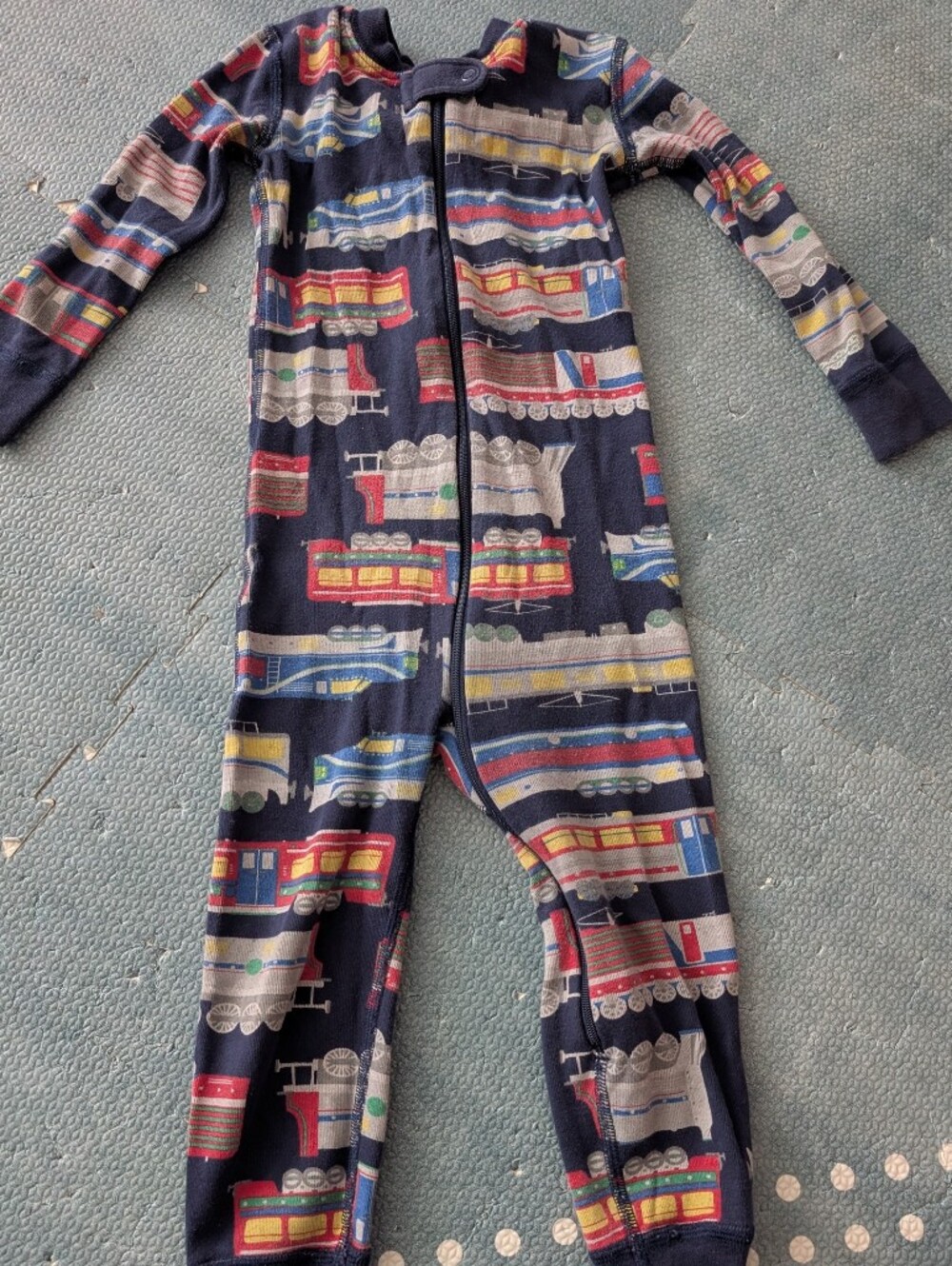 (4) Hanna Andersson 3T Long Pajamas Zip Up - Picture 2 of 10